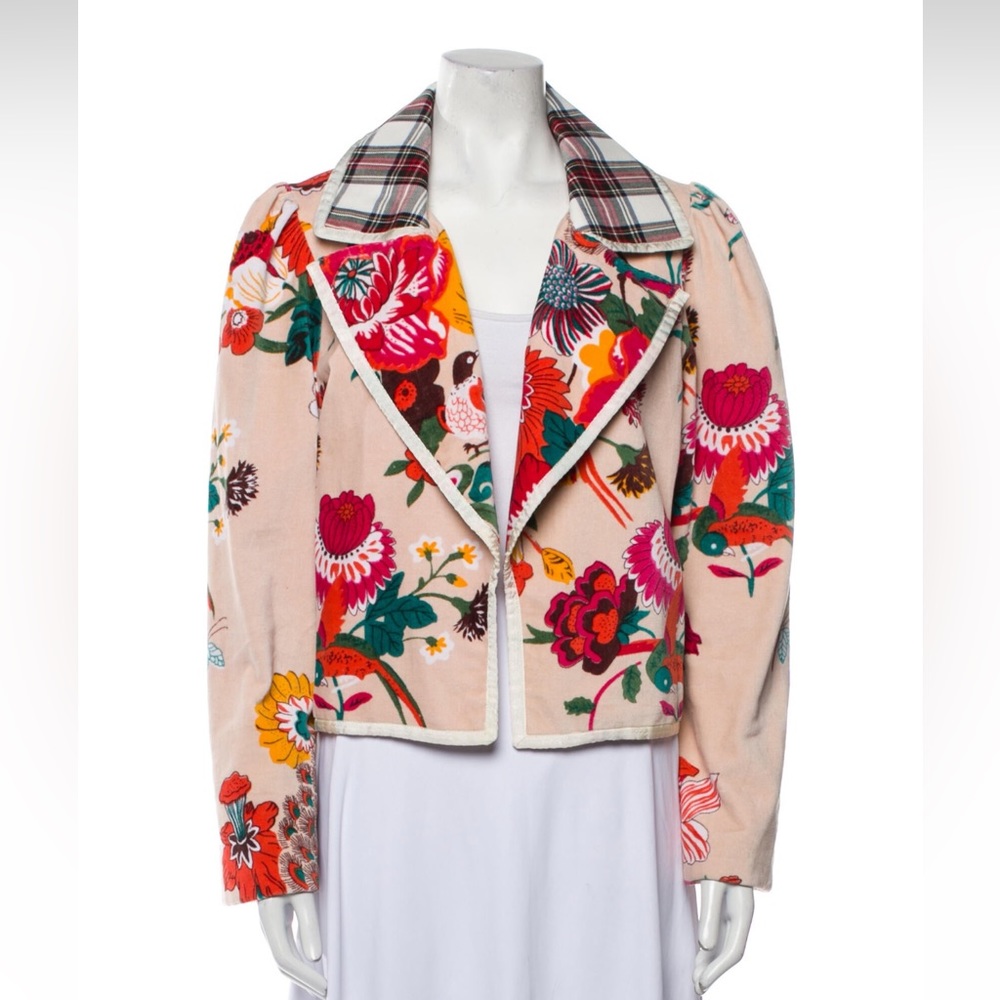Alix of Bohemia Garden Moto Floral Print Jacket in Size Large - Picture 8 of 10